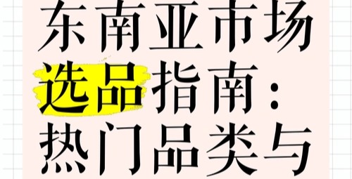 东南亚市场选品分析：浏览器工具高效应用5步指南