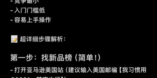 亚马逊2025年选品策略：从零开始到月销万元的步骤详解